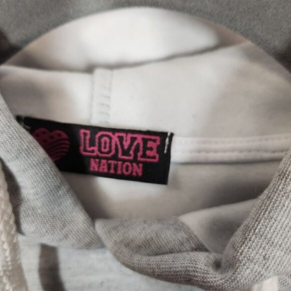 NWT Love Nation Green‎ Hoodie Jogger Sweat Set in Gray Size Medium - Picture 5 of 8
